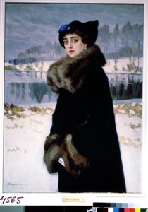 Ritratto della ballerina Lyudmila Mesaksudi Barash da Nikolai Petrovich Bogdanov Belsky
