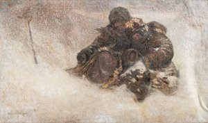 Tempesta di neve. Bambini da Nikolai Petrovich Bogdanov Belsky