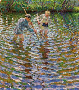 Giovani Ragazzi che Pescano Gamberi da Nikolai Petrovich Bogdanov Belsky