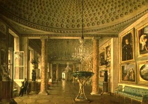 La Galleria dei Quadri nel Palazzo Stroganov, San Pietroburgo da Nikolai Stepanovich Nikitin