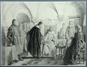 Maria Ivanovna Khlopova, la sposa dello Zar Michail Fyodorovich, 1884 da Nikolai Vasilyevich Nevrev