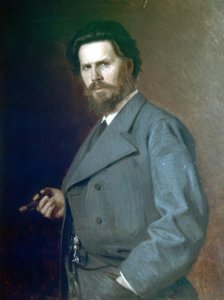 Ritratto di I. Kramskoy da Nikolai Yaroshenko
