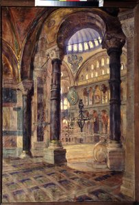 Hagia Sophia a Costantinopoli (Istanbul, Turchia) da Nikolaj Alekseevich Kasatkin