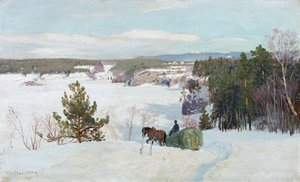 Paesaggio invernale da Nils Hansteen