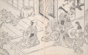 Una scena domestica da Nishikawa Sukenobu