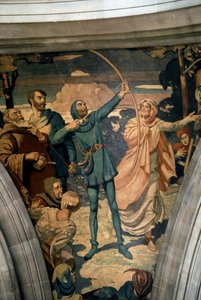 Robin Hood e la sua amante Mariam da Noel Denholm Davies