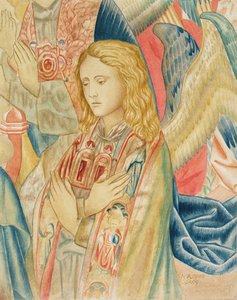 Angelo, dopo un dettaglio di un Arazzo Fiammingo al Museo di South Kensington (il V&A) da Noel Rooke
