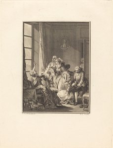 Julie sviene su una poltrona da Noël Le Mire after Jean Michel Moreau