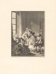Julie sviene su una poltrona da Noël Le Mire after Jean Michel Moreau
