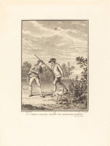 Un esercizio violento soffoca i sentimenti teneri da Noël Le Mire after Jean Michel Moreau