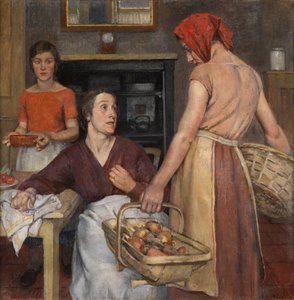 La cucina (olio su tela) da Nora Lucy Mowbray Cundell