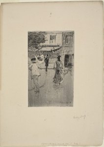 Avenue Trudaine in un giorno di pioggia
