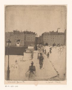 Veduta del Pont Neuf a Parigi da Norbert Goeneutte
