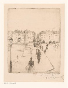 Vista del Pont Neuf a Parigi da Norbert Goeneutte