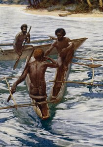 Indigeni delle Nuove Ebridi che bevono da Norman Hardy