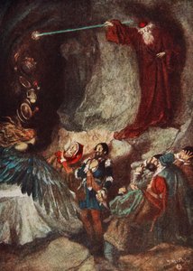 Il Banchetto scomparso, La Tempesta Atto III, Scena 3, illustrazione da 