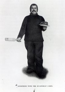 Lindstrom con le frittelle di grano saraceno, da Il Polo Sud di Roald E. Amundsen, c.1910-12