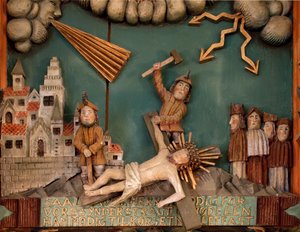 Gesù inchiodato alla Croce (dettaglio)