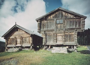 Case contadine, costruite c.1712 da Norwegian School