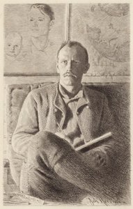 Ritratto di Fridtjof Nansen da Norwegian School