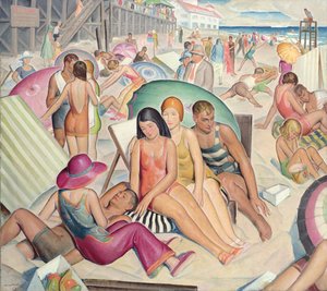 Sulla spiaggia di Rehoboth, Delaware da Norwood MacGilvary