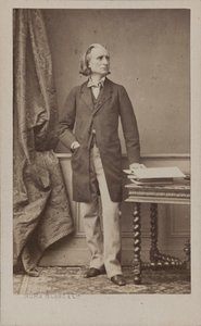 Ritratto del compositore Franz Liszt 1811-1886, c. 1870 da Numa Blanc