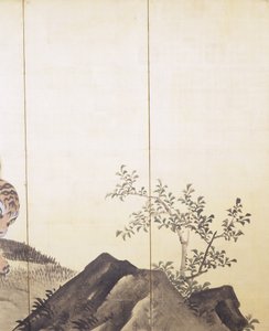 Tigri in un paesaggio da Obun Kunii