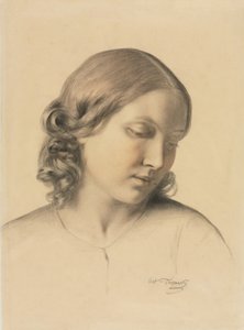 Ritratto di una giovane donna da Octave Tassaert