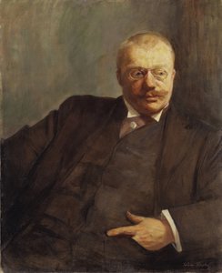 Ritratto del poeta Gunnar Heiberg da Oda Krohg