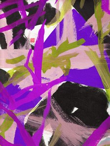 Floreale Zen Viola, 2023 da Odilia W. Y. Fu