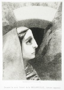 A Edgar Poe (Davanti al nero sole della Malinconia, appare Leonora) da Odilon Redon