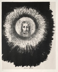 E nel disco stesso del sole brilla il volto di Gesù Cristo da Odilon Redon