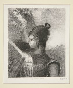 Brünnhilde, frontespizio di La Revue Wagnerienne da Odilon Redon