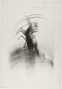 Centauro che prende di mira le nuvole da Odilon Redon