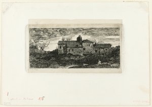 Cappella e ospizio dei pellegrini a Harambeltz (Bassi-Pirenei) da Odilon Redon