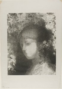Testa di bambino con fiori