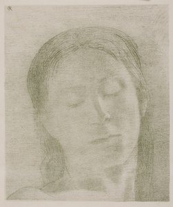 Occhi chiusi da Odilon Redon
