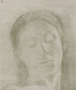 Occhi chiusi da Odilon Redon