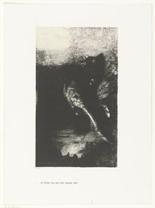 La Chimera dagli occhi verdi, che urla e si gira da Odilon Redon