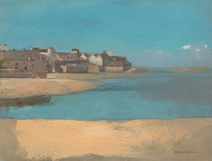 Villaggio sul mare, Bretagna da Odilon Redon