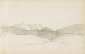 Disegno da un album intitolato "Il Paese Basco", 1862-63