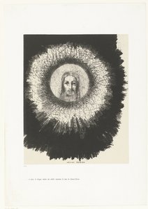 E nel disco del sole brillava il volto di Cristo da Odilon Redon