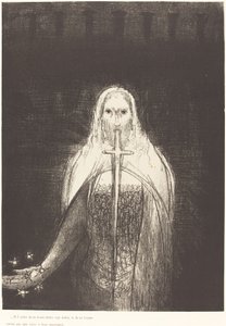 Et il avait dans sa main droit sept etoiles, et de sa bouch sortait une epee aigue a deux tranchants da Odilon Redon