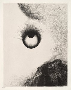 Ovunque i bulbi oculari sono in fiamme da Odilon Redon