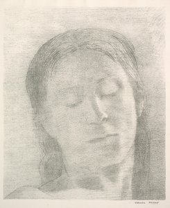 Occhi chiusi da Odilon Redon