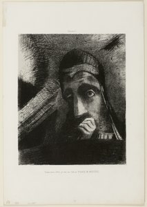 Volto del Mistero (Nel mio sogno ho visto nel cielo un VOLTO DEL MISTERO), tavola 1 da Omaggio a Goya