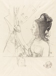 Profilo di una donna da Odilon Redon