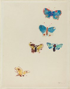 Cinque farfalle da Odilon Redon