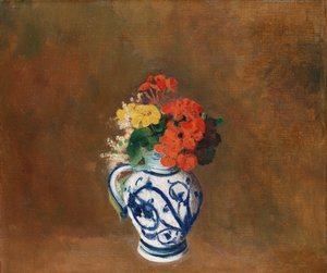 Fiori in un Vaso Blu da Odilon Redon