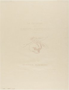 Frontespizio/Pagina del titolo per la Tentazione di Sant